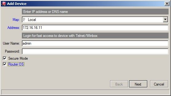 Мастер добавления устройства (этап 1) Рисунок 4.3 — Мастер добавления устройства (этап 1)
