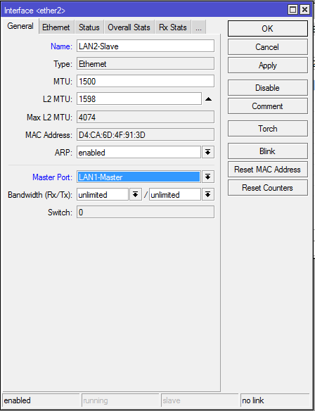 Настройка Микротик