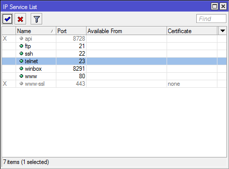 Настройка Микротик