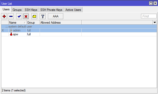 Настройка Микротик