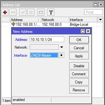 Настройка Микротик