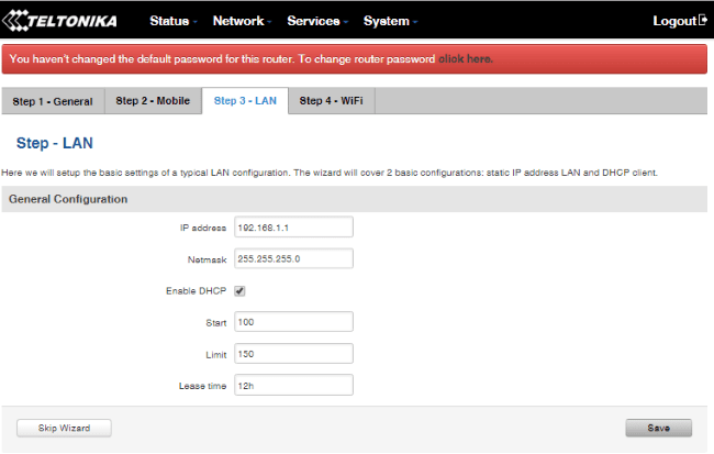 Локальные сетевые настройки